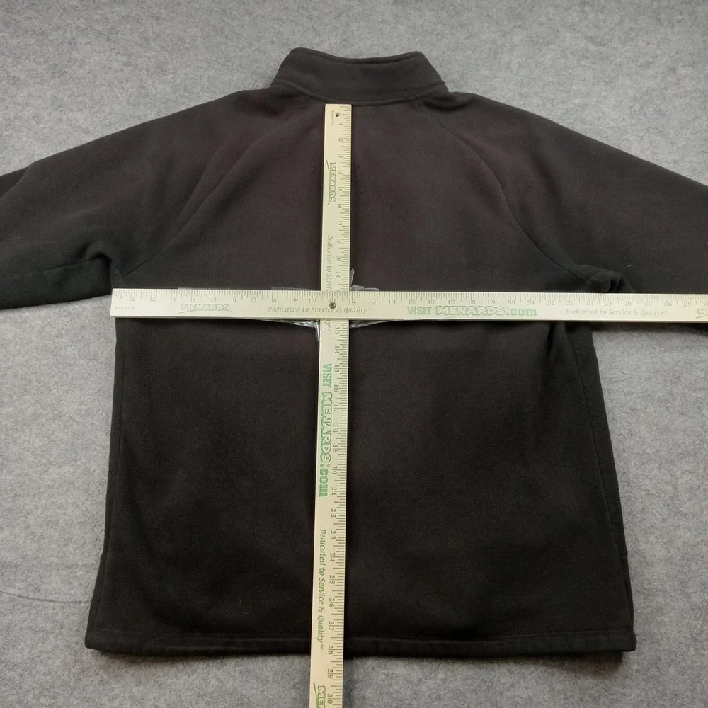 North Face Jacket Mens XL Black Fleece Full Zip Chest Pocket Outdoor Hiking‎